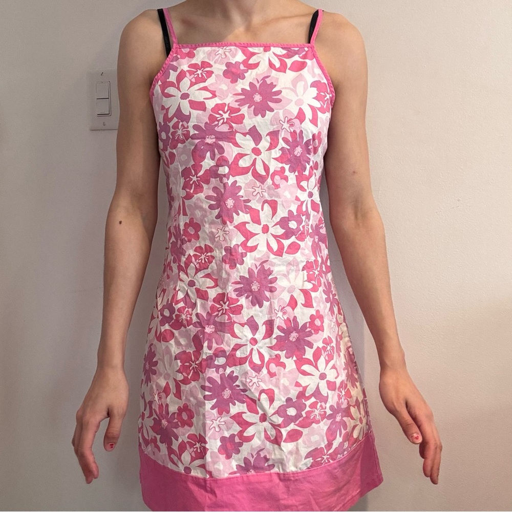 Kids Floral Pink Sleeveless Dress